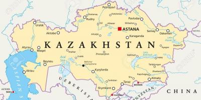Žemėlapis Kazachstano 