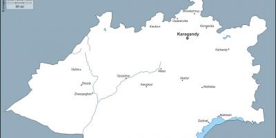 Žemėlapis karaganda Kazachstanas