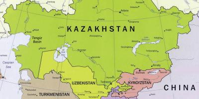 Žemėlapis tengiz Kazachstanas